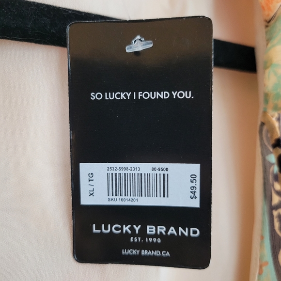 NWT Lucky Brand Tiered Fall Autumn Dress - Size XL - Picture 5 of 6